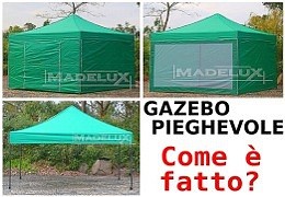 Come è fatto un gazebo pieghevole?